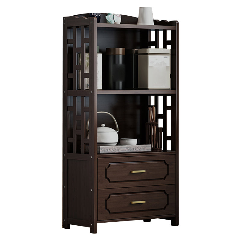 Stellatura in stile moderno bosco marrone con cassetto per soggiorno