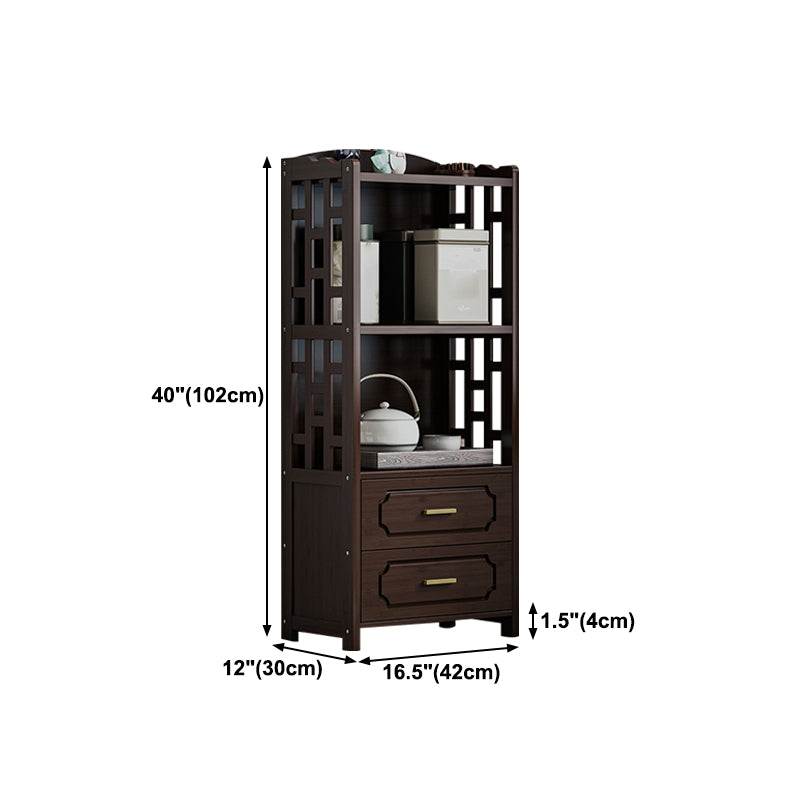 Stellatura in stile moderno bosco marrone con cassetto per soggiorno