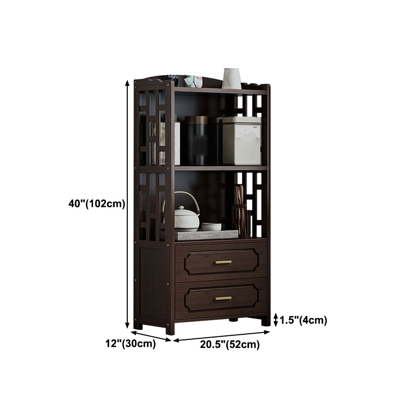 Stellatura in stile moderno bosco marrone con cassetto per soggiorno