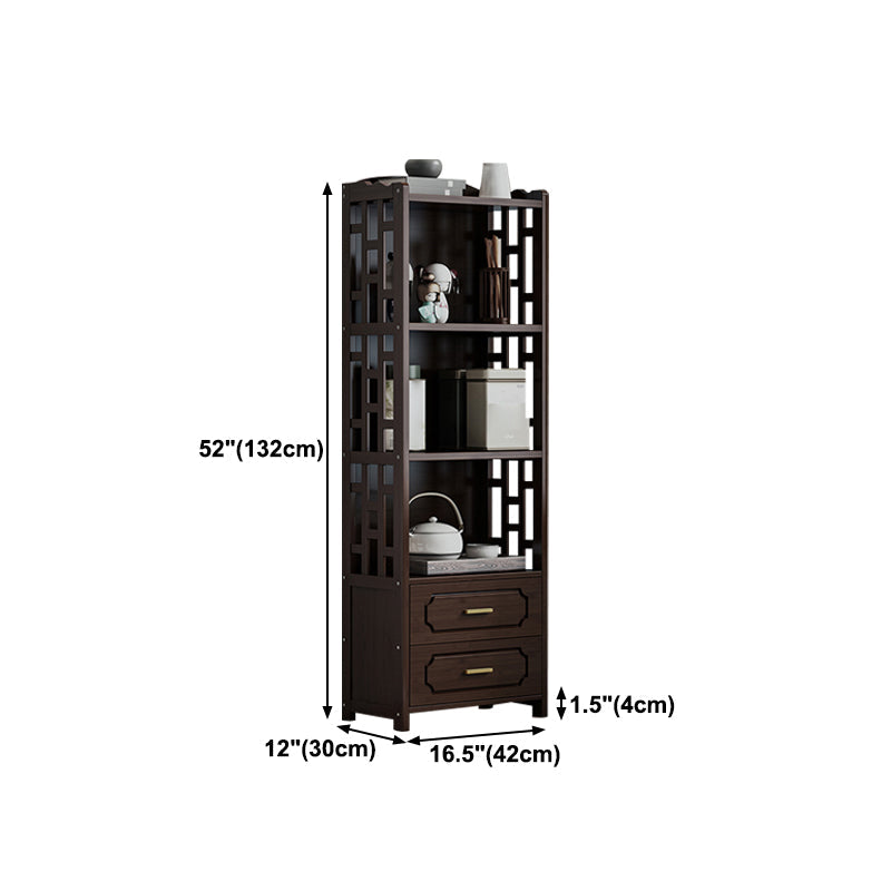 Stellatura in stile moderno bosco marrone con cassetto per soggiorno