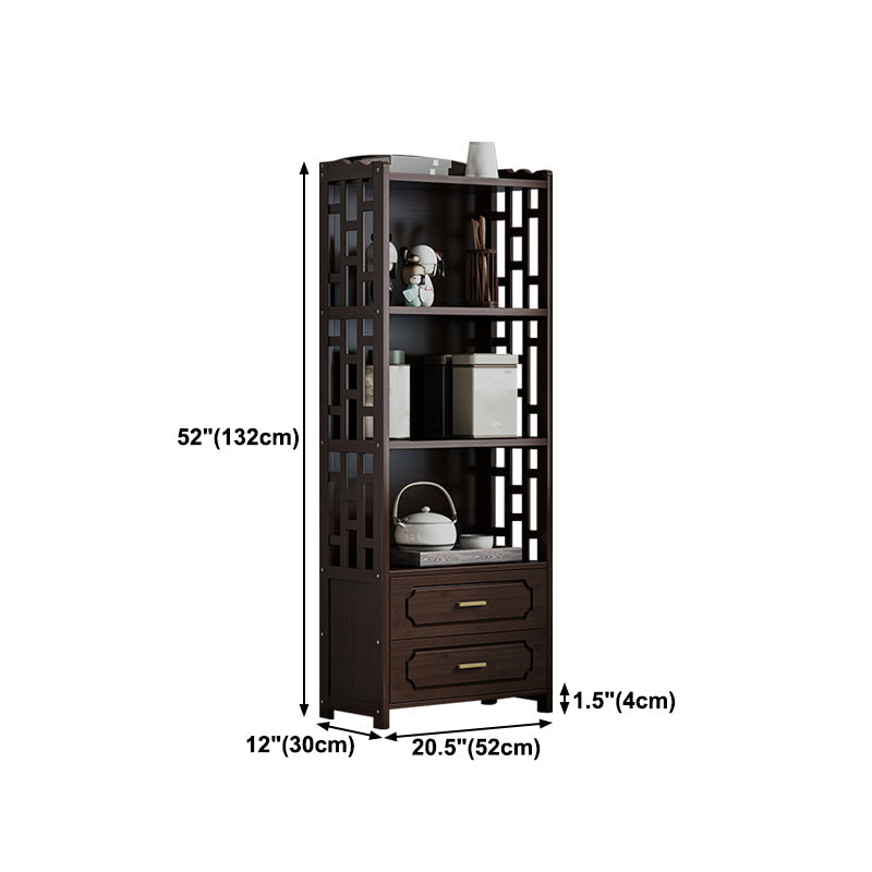 Stellatura in stile moderno bosco marrone con cassetto per soggiorno