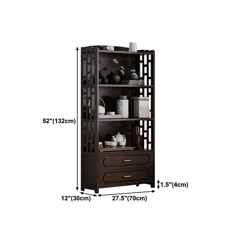 Stellatura in stile moderno bosco marrone con cassetto per soggiorno