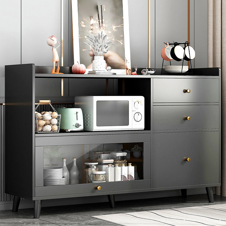 Modern Sideboard Wood Sideboard with Door and Drawer for Living Room Clearhalo 'buffet_sideboard' 'Buffets & Sideboards' 'furn' 'furn_buffet_sideboard' 'Furniture' 'Kitchen & Dining Furniture' 5348960