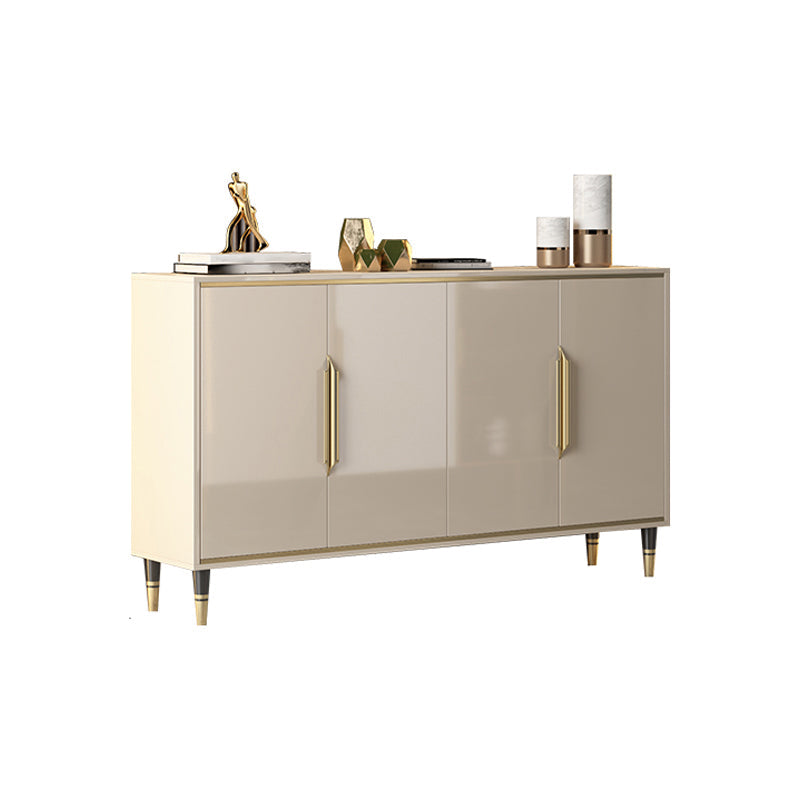 Sideboard glam in legno beige sideboard con porta per soggiorno