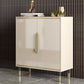 Sideboard glam in legno beige sideboard con porta per soggiorno