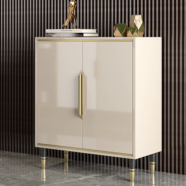 Sideboard glam in legno beige sideboard con porta per soggiorno