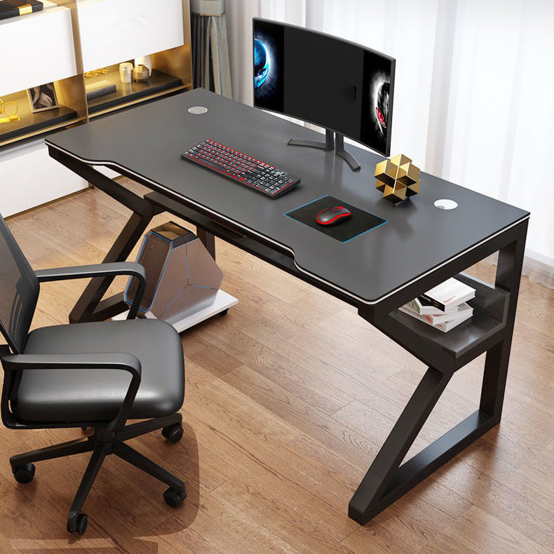 Bureau de bureau gratuit en bois fabriqué bureau d'ordinateur en acier en acier