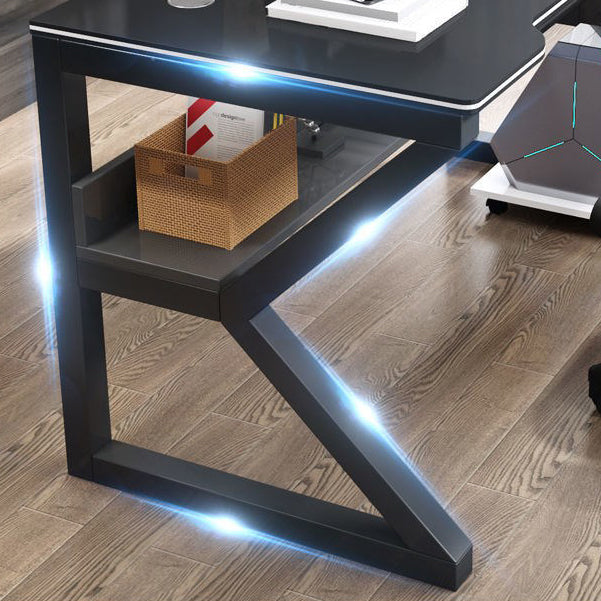 Bureau de bureau gratuit en bois fabriqué bureau d'ordinateur en acier en acier