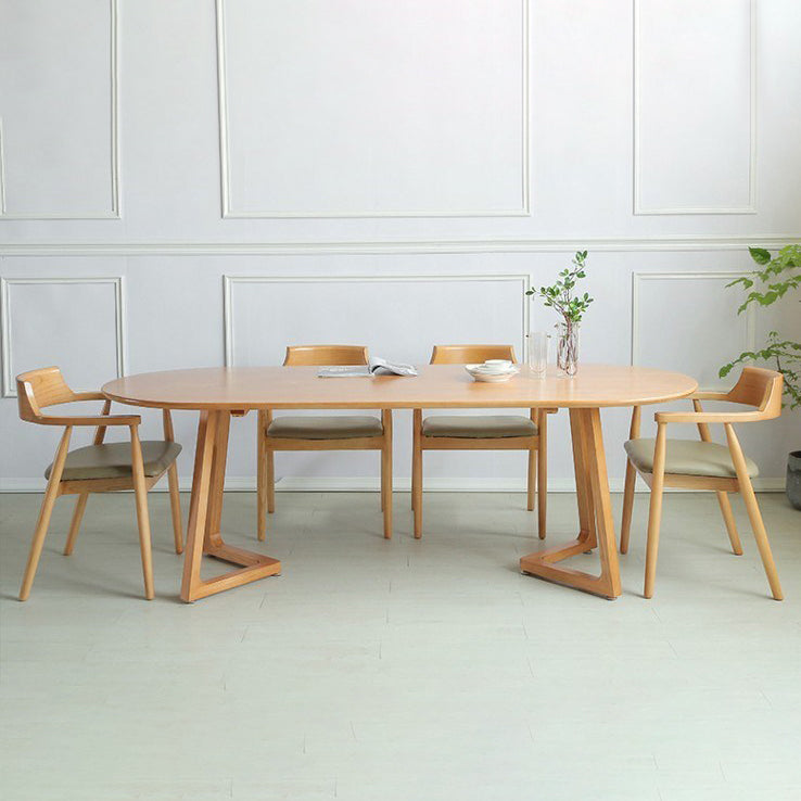 Modern Style Oval Office Desk Wood Wood Writing Writing Desk for Home