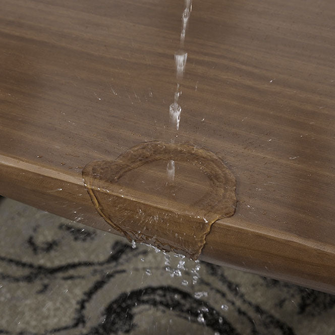 Scrivania rettangolare per scrivania in legno in pino con telaio host del computer