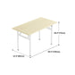 Rectangular Folding Writing Desk Height Adjustable Office Desk