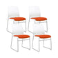 Low Back Armless Conference Chair Modern Lumbar Support Chair