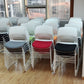 White Frame Conference Chair Contemporary Armless Chair mit Polster
