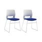 White Frame Conference Chair Contemporary Armless Chair mit Polster