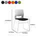White Frame Conference Chair Contemporary Armless Chair mit Polster
