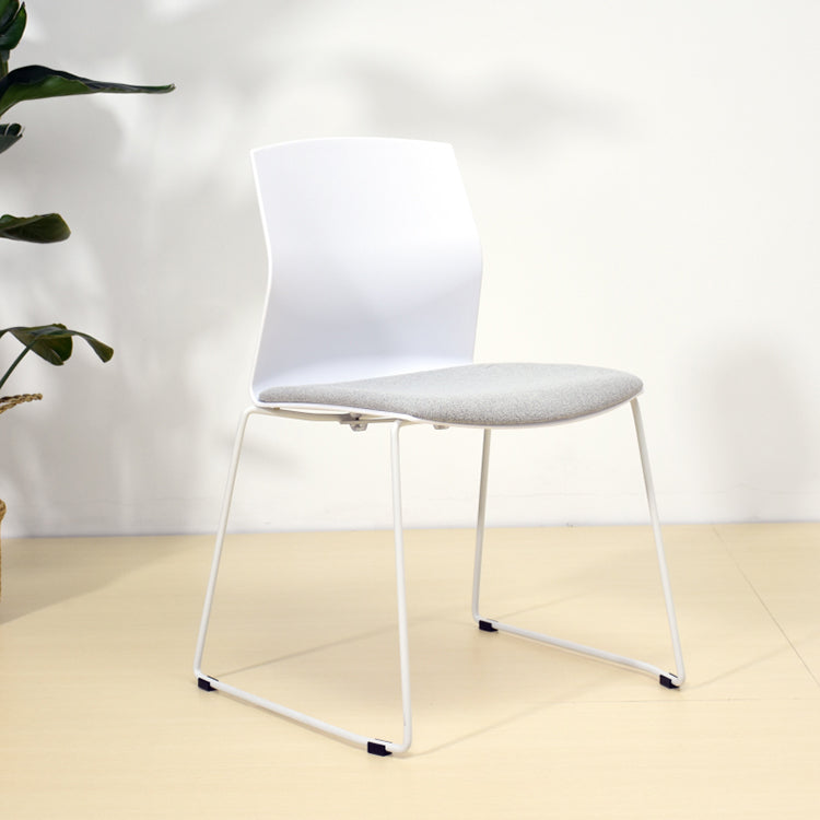Metal Base Contemporary Armless Office Chair Ergonomic Conference Chair Clearhalo 'furn' 'furn_office_chair' 'Furniture' 'Office Chairs' 'Office Furniture' 'office_chair' 5349587
