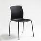 Metal Base Contemporary Armless Office Chair Ergonomic Conference Chair Matte Black 1 Piece Clearhalo 'furn' 'furn_office_chair' 'Furniture' 'Office Chairs' 'Office Furniture' 'office_chair' 5349590