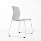 Metal Base Contemporary Armless Office Chair Ergonomic Conference Chair Textured White 1 Piece Clearhalo 'furn' 'furn_office_chair' 'Furniture' 'Office Chairs' 'Office Furniture' 'office_chair' 5349602