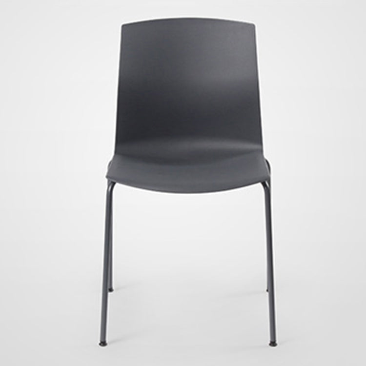 Metal Base Contemporary Armless Office Chair Ergonomic Conference Chair Clearhalo 'furn' 'furn_office_chair' 'Furniture' 'Office Chairs' 'Office Furniture' 'office_chair' 5349605