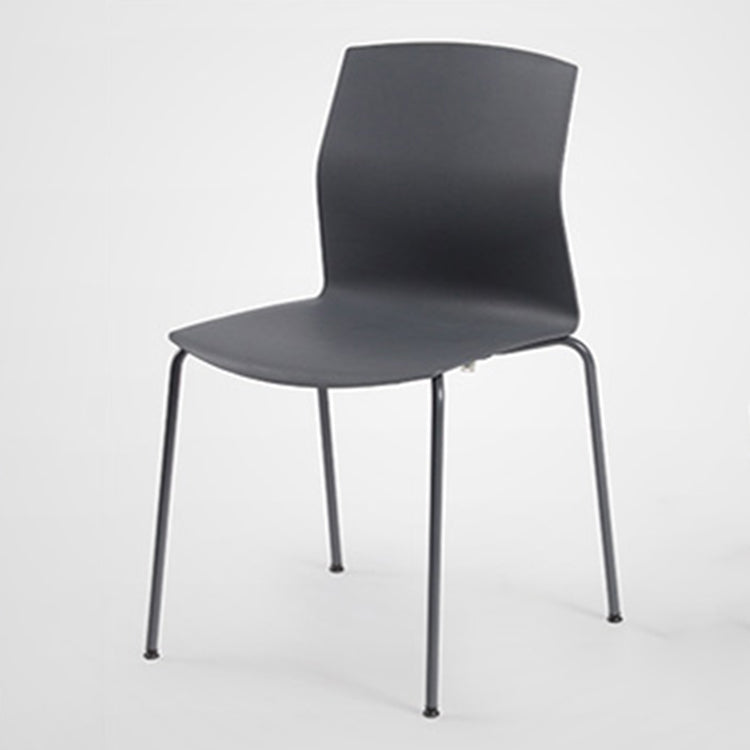 Metal Base Contemporary Armless Office Chair Ergonomic Conference Chair Clearhalo 'furn' 'furn_office_chair' 'Furniture' 'Office Chairs' 'Office Furniture' 'office_chair' 5349607