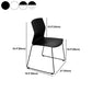 Metal Base Contemporary Armless Office Chair Ergonomic Conference Chair Clearhalo 'furn' 'furn_office_chair' 'Furniture' 'Office Chairs' 'Office Furniture' 'office_chair' 5349614