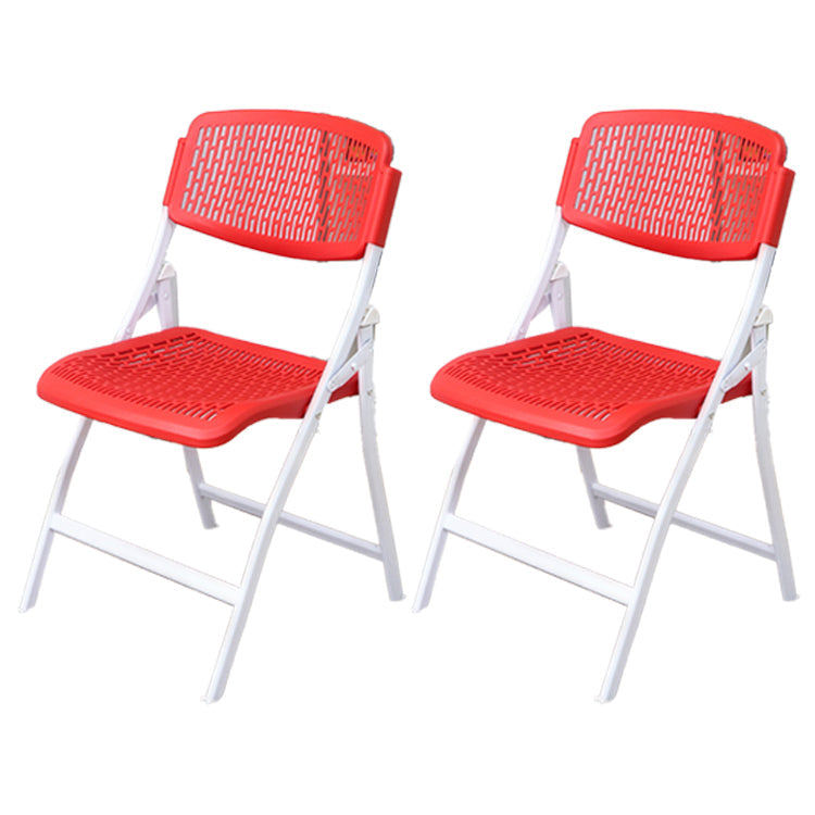 Sedia conferenza con telaio in acciaio moderno posteriore e sedile in plastica a bracciale