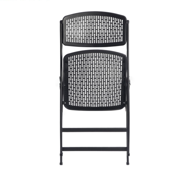 Sedia conferenza con telaio in acciaio moderno posteriore e sedile in plastica a bracciale