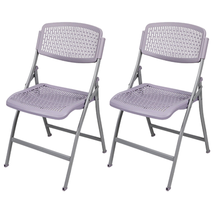 Moderne stalen frame conferentie stoel zonder arm plastic rug en stoelstoel