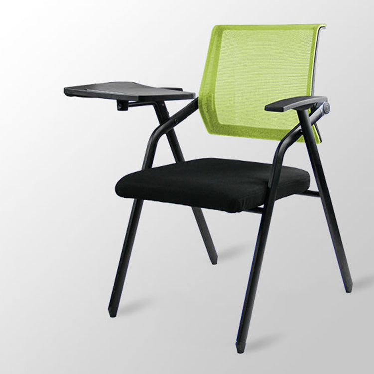 Mesh Mid Back Conference Chair Contemporary Ergonomic Fixed Arms Chairs