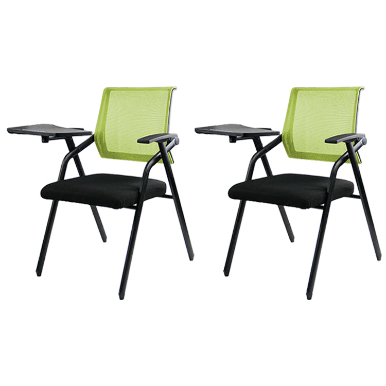 Mesh Mid Back Conference Chair Contemporary Ergonomic Fixed Arms Chairs