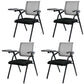 Mesh Mid Back Conference Chair Contemporary Ergonomic Fixed Arms Chairs