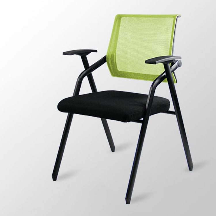 Mesh Mid Back Conference Chair Contemporary Ergonomic Fixed Arms Chairs