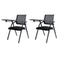 Mesh Mid Back Conference Chair Contemporary Ergonomic Fixed Arms Chairs