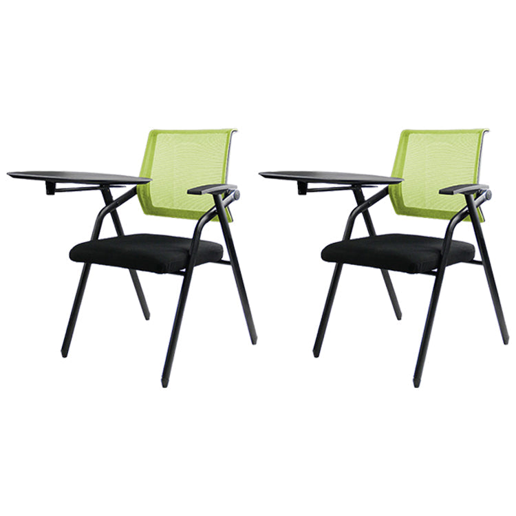 Mesh Mid Back Conference Chair Contemporary Ergonomic Fixed Arms Chairs