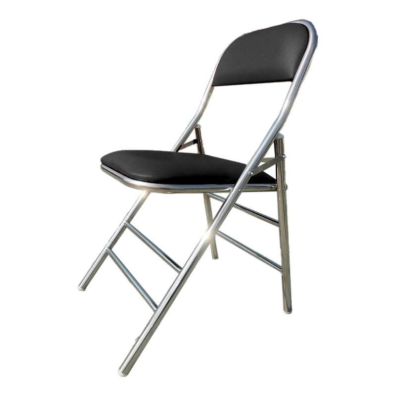 Contemporary Armless Conference Chair Stainless Steel Frame Chair Clearhalo 'furn' 'furn_office_chair' 'Furniture' 'Office Chairs' 'Office Furniture' 'office_chair' 5349739