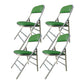 Contemporary Armless Conference Chair Stainless Steel Frame Chair Green 4 Piece Set Clearhalo 'furn' 'furn_office_chair' 'Furniture' 'Office Chairs' 'Office Furniture' 'office_chair' 5349741