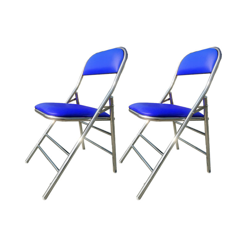 Eigentijdse armloze conferentiestoel roestvrijstalen frame stoel