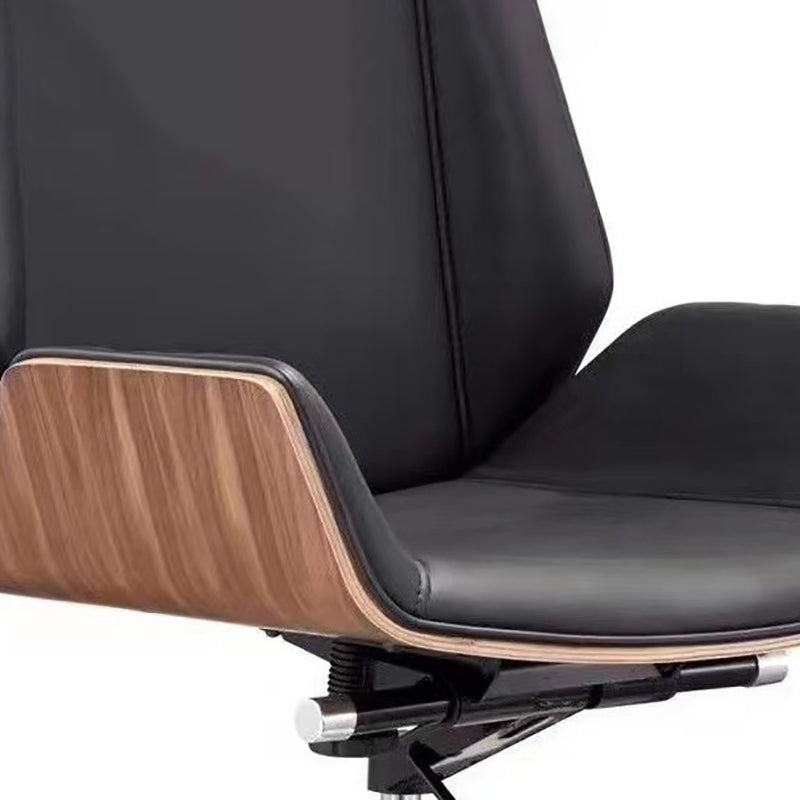 Metal Base Contemporary Armless Desk Chair Ergonomic Mid-Back Office Chair Clearhalo 'furn' 'furn_office_chair' 'Furniture' 'Office Chairs' 'Office Furniture' 'office_chair' 5349776