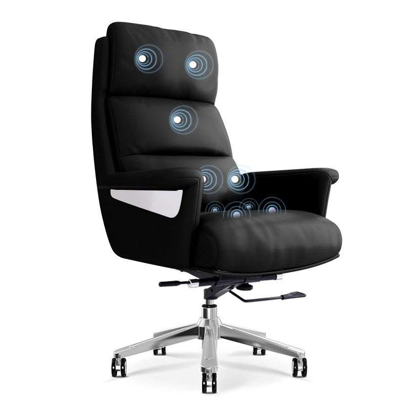 Executive Swivel stoel met stalen frame moderne computerstoel met wielen