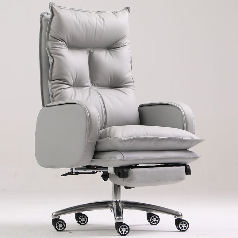 Ergonomische gepolsterte Aufgabe Stuhl Moderner Kunstleder Armstuhlstuhl