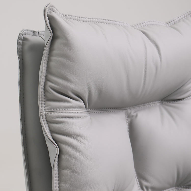 Ergonomische gestoffeerde taakstoel Moderne faux lederen arm bureau stoel