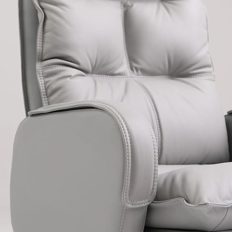 Silla de tareas tapizada ergonómica silla de escritorio de cuero moderno de cuero