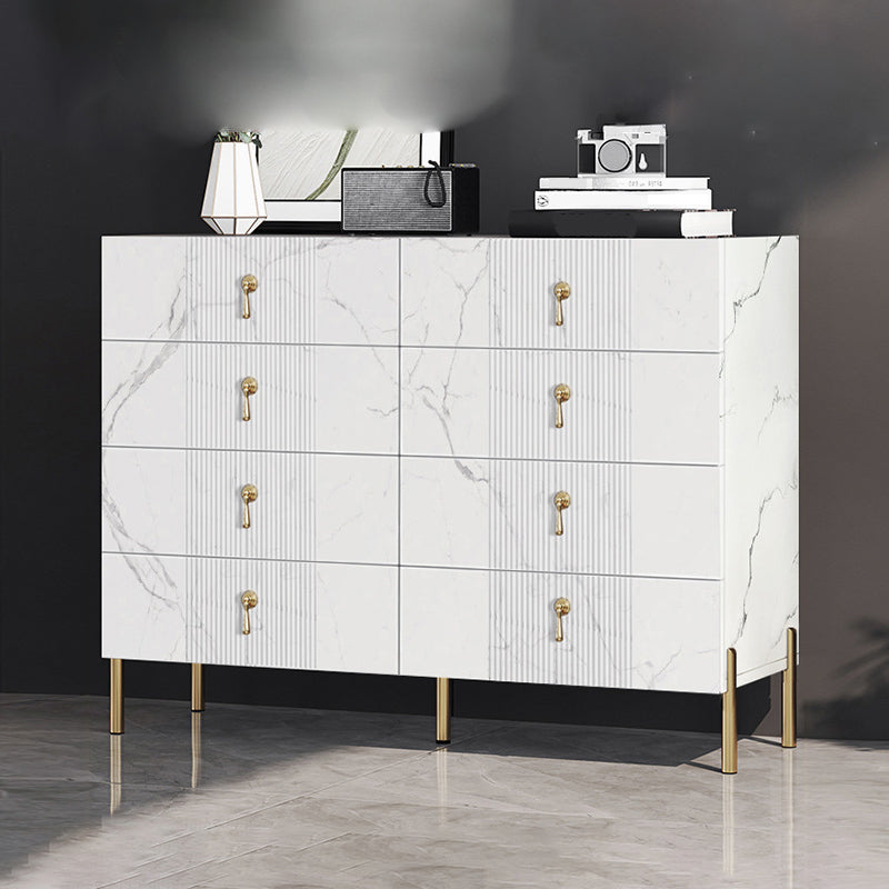 Cómoda vertical moderna de pizarra con varios cajones