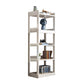 Contemporary Rubberwood Bookshelf Open Back Bookcase for Home Office 25.2"L x 11.8"W x 63"H White Clearhalo 'Bookcases' 'furn' 'furn_bookcases' 'Furniture' 'Office Furniture' 5350099