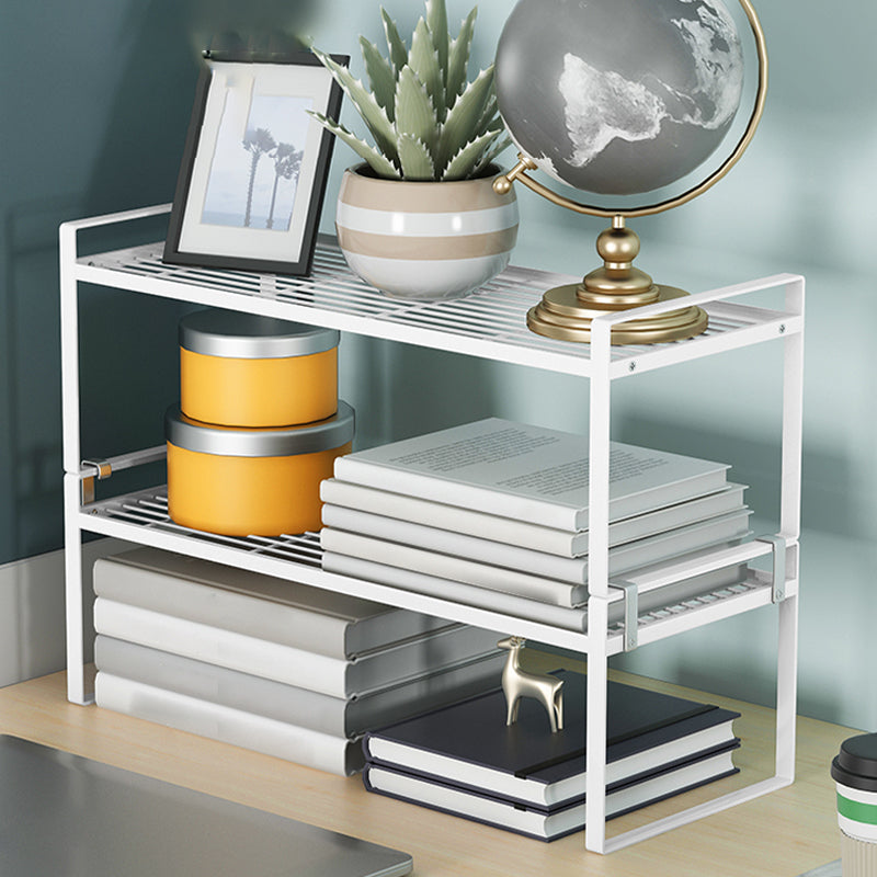 Contemporary Style Metal Bookshelf Open Back Bookcase for Home Office Clearhalo 'Bookcases' 'furn' 'furn_bookcases' 'Furniture' 'Office Furniture' 5350143