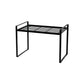 Contemporary Style Metal Bookshelf Open Back Bookcase for Home Office 13.6"L x 8.3"W x 9.3"H Black Clearhalo 'Bookcases' 'furn' 'furn_bookcases' 'Furniture' 'Office Furniture' 5350151