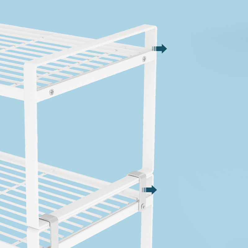 Contemporary Style Metal Bookshelf Open Back Bookcase for Home Office Clearhalo 'Bookcases' 'furn' 'furn_bookcases' 'Furniture' 'Office Furniture' 5350156