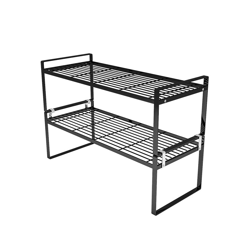 Contemporary Style Metal Bookshelf Open Back Bookcase for Home Office 20.1"L x 8.3"W x 14.4"H Black Clearhalo 'Bookcases' 'furn' 'furn_bookcases' 'Furniture' 'Office Furniture' 5350162