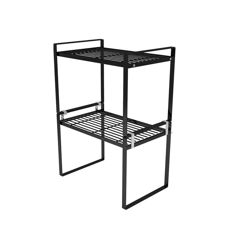 Contemporary Style Metal Bookshelf Open Back Bookcase for Home Office 12.9"L x 8.3"W x 18.7"H Black Clearhalo 'Bookcases' 'furn' 'furn_bookcases' 'Furniture' 'Office Furniture' 5350164