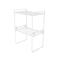 Contemporary Style Metal Bookshelf Open Back Bookcase for Home Office 12.9"L x 8.3"W x 18.7"H White Clearhalo 'Bookcases' 'furn' 'furn_bookcases' 'Furniture' 'Office Furniture' 5350165